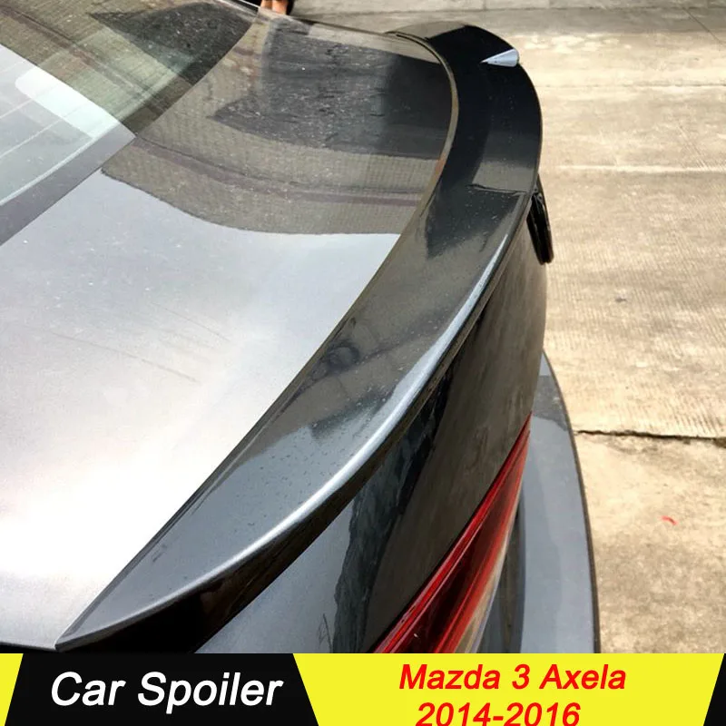 Для Mazda 3 Axela украшение автомобиля ABS пластик задний спойлер багажника