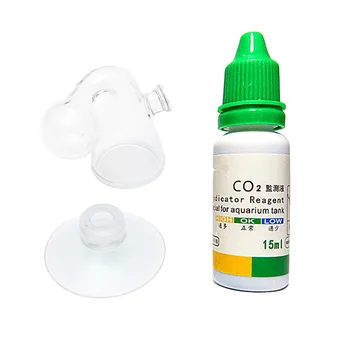 

Aquarium CO2 water living foam plant Aquarium Notes glass drop tester carbon dioxide PH ball indicator Long-term monitor tester
