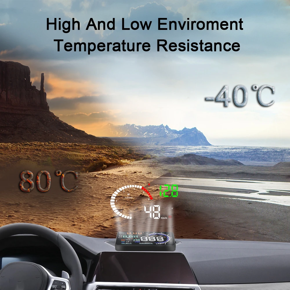 OBD2 HUD ڵ  ÷ LED  , 5.5 ġ A8  溸   , 4 ġ X6 ӵ  