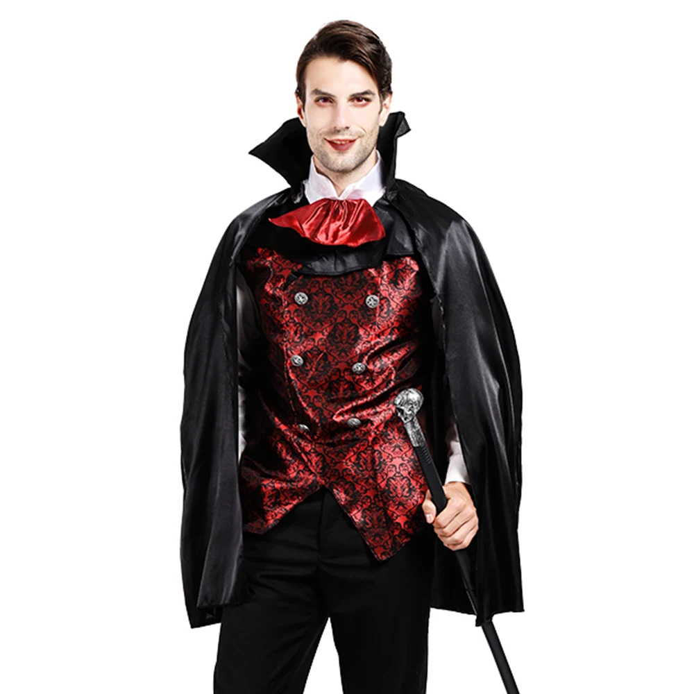 Dracula Cosplay Traje Infantil, Vampiro Assustador, Fantasia Masculina,  Festa de Carnaval de Halloween, Earle