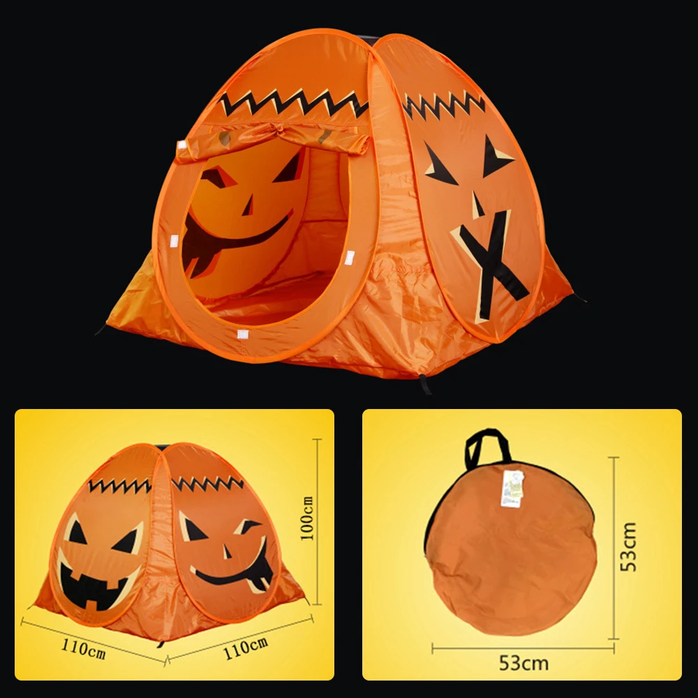 Hallo-ween Pump-kin палатка для маленьких мальчиков и девочек, игровой домик, подарок для детей, аксессуары для детей в помещении, на открытом воздухе, для кемпинга