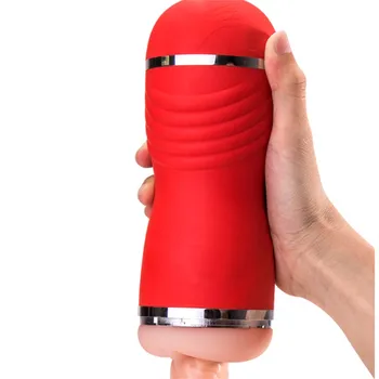 Sex Shop Vagina Pussy Male Masturbator Big Double Hole Soft Mouth Blowjob Hands Free Artificial Vagina Pocket Pussy Sex Toys 3