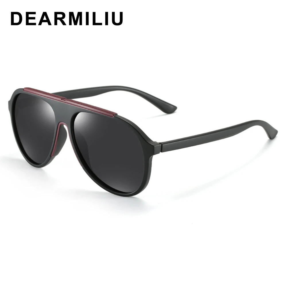 DEARMILIU, новинка, унисекс, поляризационные солнцезащитные очки для мужчин и женщин, уличные, Ретро стиль, солнцезащитные очки, модные, негабаритные, oculos de sol 3308