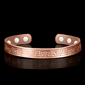 

Ethnic Pure Copper 6 Magnetic Wrist Bangle Z08C