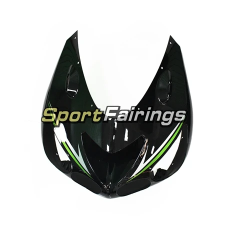 Мотоцикл обтекатели комплект для Kawasaki ZX14R ZZR1400 2006-2011 ABS пластиковый корпус Инжектора Комплект кузова Черный Зеленый полосы