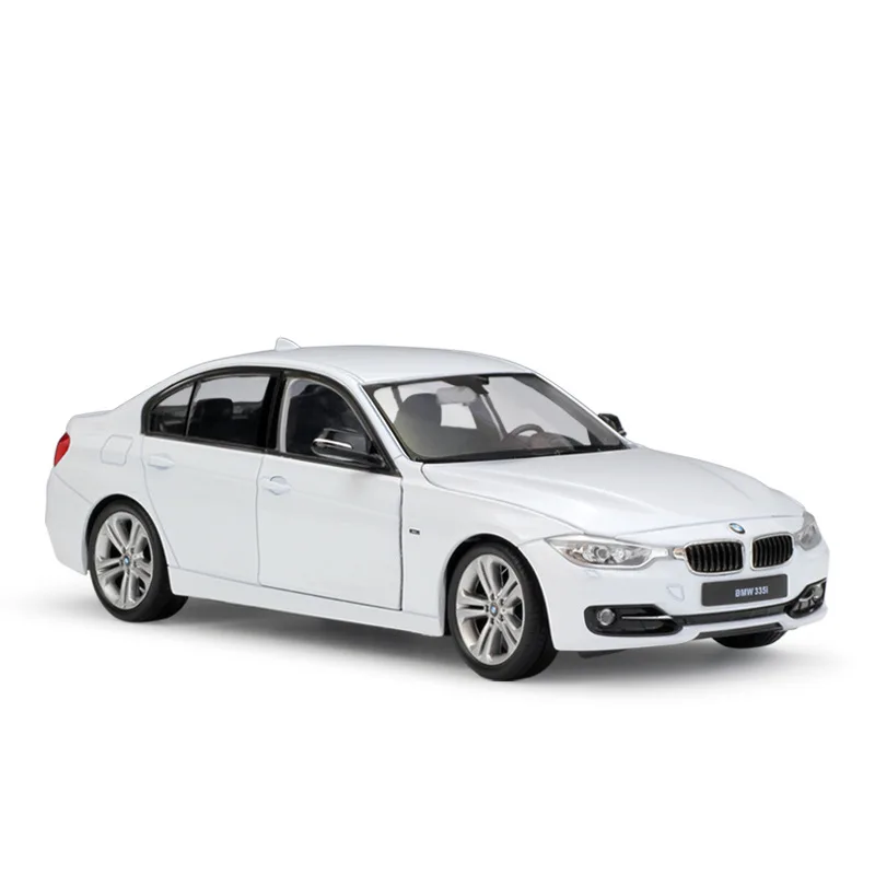 WELLY 1:24 Масштаб литья под давлением модель симулятора автомобиля BMW 335i/535i классический автомобиль металлический сплав игрушечный автомобиль для мальчика Детская Подарочная коллекция - Цвет: 335i White