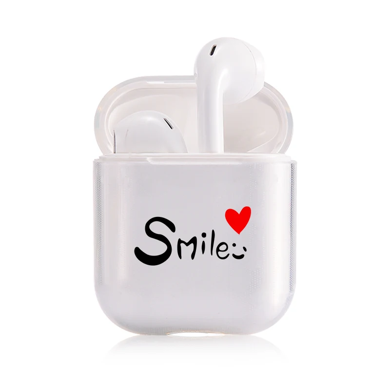 Мягкий милый Чехол Air Pods для Apple airpods, роскошный простой прозрачный чехол Airpods в Bluetooth, аксессуары для наушников - Цвет: I050068