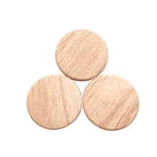 Clown perillas redondas de madera Natural para cajón de armario, tiradores de armario, manija de cajón, herrajes para muebles, 4/8/12 piezas