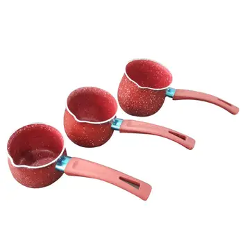 

Mini Single Handle Anti-scalding Ceramic Coffee Pot Non-stick Coating Milk Pan