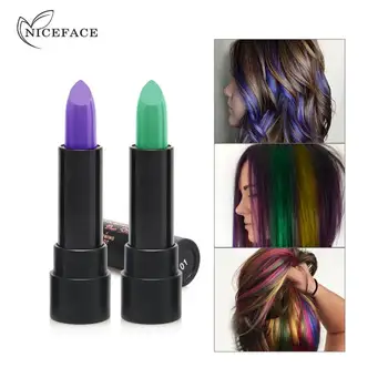 

NICEFACE Dyeing Color Stick Disposable Hair Multicolour Hair Dye Pen Lasting Without Fading Durable Natural Hair Dye Paste TSLM1