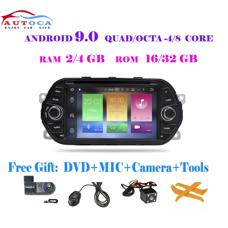 Android 9,0 Автомобильный dvd стерео gps для Fiat Tipo Egea Dodge Neon Радио DVD WiFi Аудио Видео навигация задняя камера
