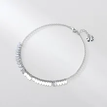 Yong Cheng 925 пробы Смарт листья ножной браслет простой Дерево лист кольцо на лодыжки шикарный подарок лучший друг женщин