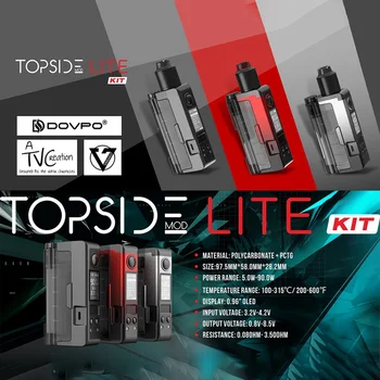 

DOVPO Topside Lite Vape 90W Kit with 2 in 1 squonk Cigarette Electronic Vaper Mods 0.96-inch OLED display E-Cigs Vaporizer