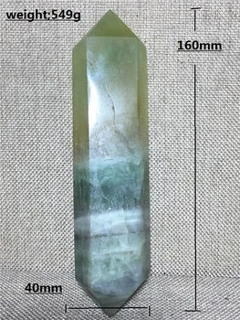 

natural tower rainbow flourite quartz crystal point Home furnishing decoration stone gift rod column topaz wand