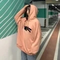 Толстовки женские с крокодиловым принтом свободные толстовки, ходи женские s корейский стиль Harajuku универсальные шикарные - Цвет: Pink