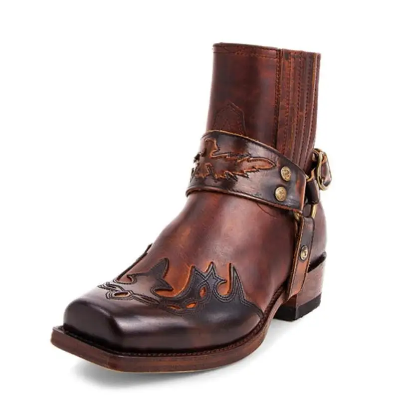 

Winter Fashion British Men Top Quality PU Leather Slip on Boots Breathable Chelsea Boots Male Casual Zapatos De Hombre D348