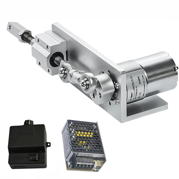 

DIY Design Reciprocating Cycle Linear Actuator 12V 24V Stroke 12/16/20mm+Switching Power Supply+Speed Controller Electric Motor
