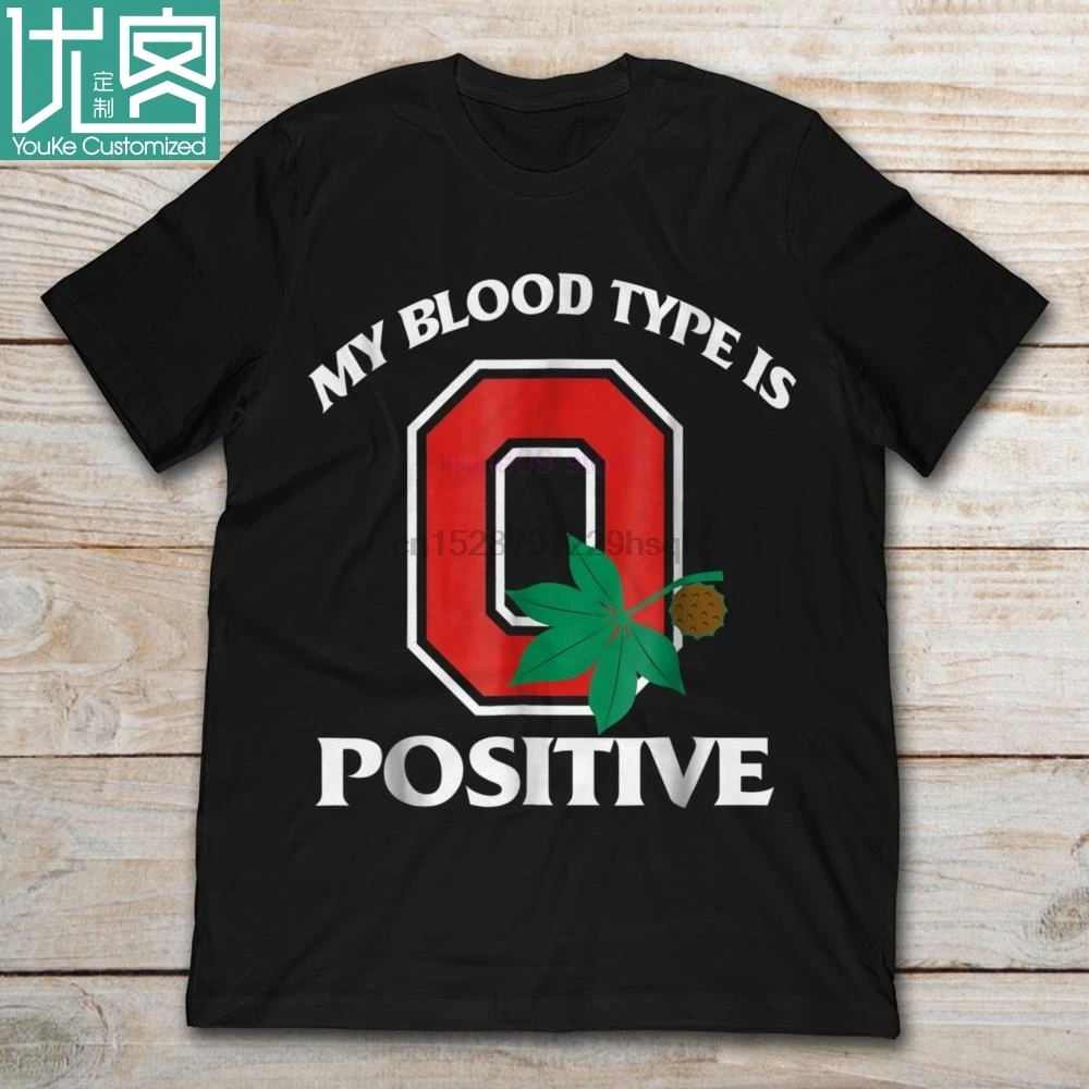2019 брендовая мужская футболка State Of Ohio pri de My Blood type Is O Positive с длинным рукавом Hoddies