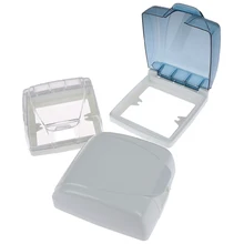 Пластиковый настенный выключатель водонепроницаемый чехол-коробка 86 Тип световая панель розетка дверной звонок откидная крышка прозрачная ванная комната кухонный аксессуар