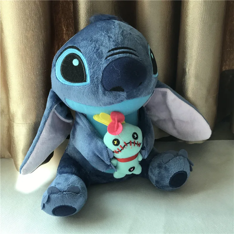 New 25cm Lilo And Stitch Plush Toys Blue Stitch Scrump Stuffed Dolls Game Cartoon Cosplay Doll Kids Birthday Christmas Gift  (31)