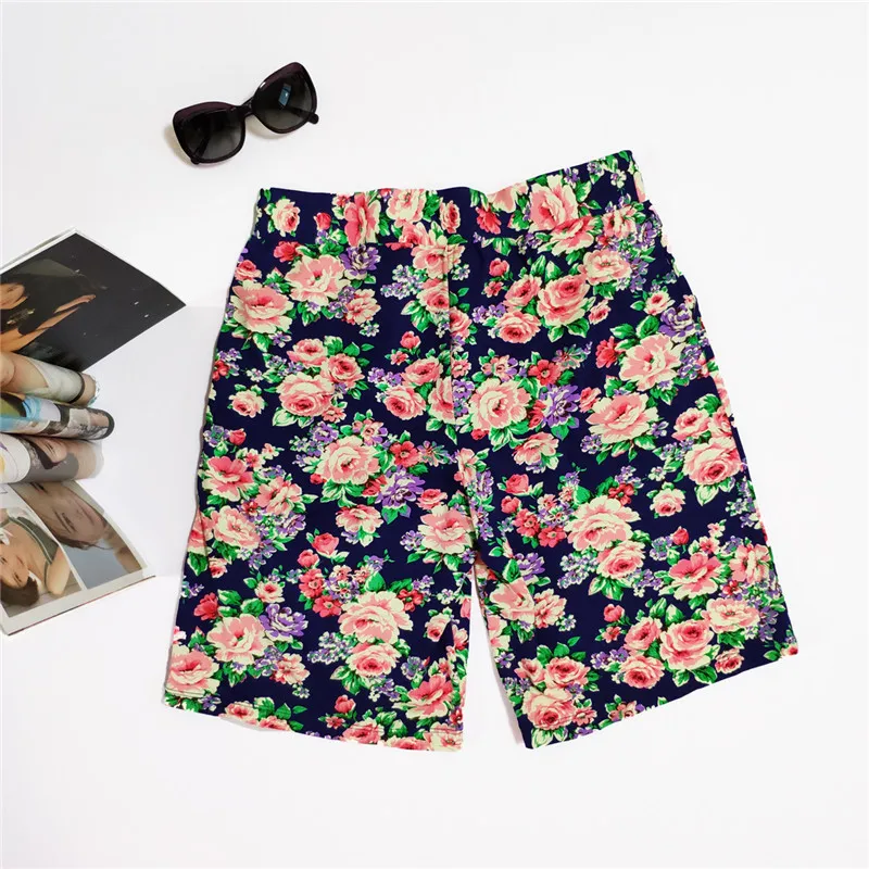 

2019 New Style Men Long Beach Shorts Printed Plus-sized M-2xl Swimming Trunks with Pocket Swimming Trunks