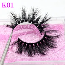 Visofree, норковые ресницы, 3D, норковые ресницы, толстые, ручная работа, полная полоска, ресницы, без грубости, норковые ресницы, Длинные Накладные ресницы, макияж K01