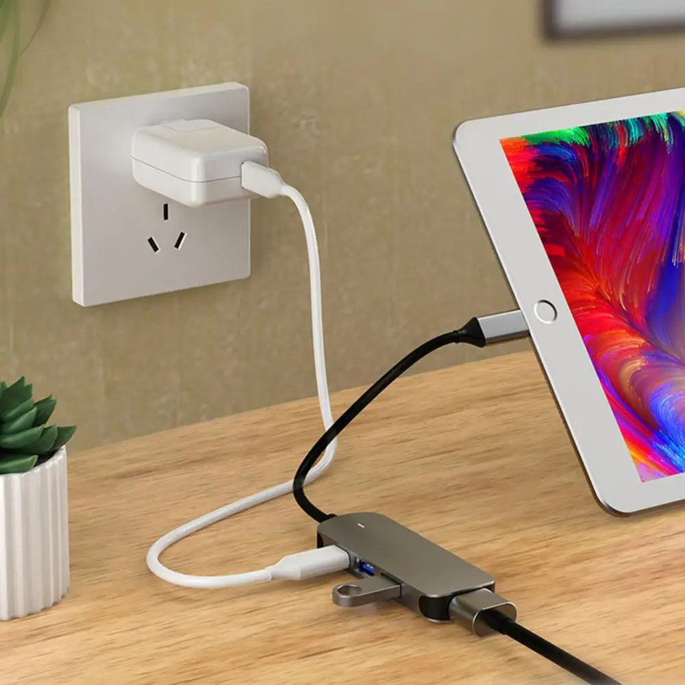 НОВЫЙ Thunderbolt 3 4 In1 USB C к HDMI адаптер 2x Type PD Usb хаб для Macbook Pro Huawei P20 Samsung Galaxy S9