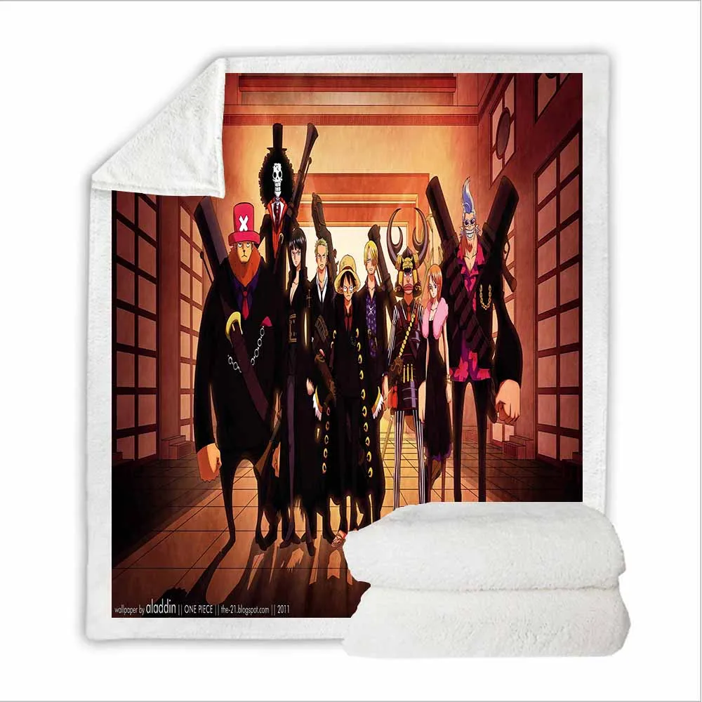 Горячая аниме пледы одеяло один кусок 3d печать шерстяное одеяло полиэстер ткань одеяло тонкие постельные принадлежности на диван кровать ребенок подарок