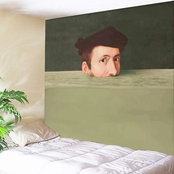 

Gustav Klimt Oil Painting Tapestry Hanging Hippie Witchcraft Tapestry Spoof Portrait Wall Fabric Sculpture WomanTapiz Art Carpet