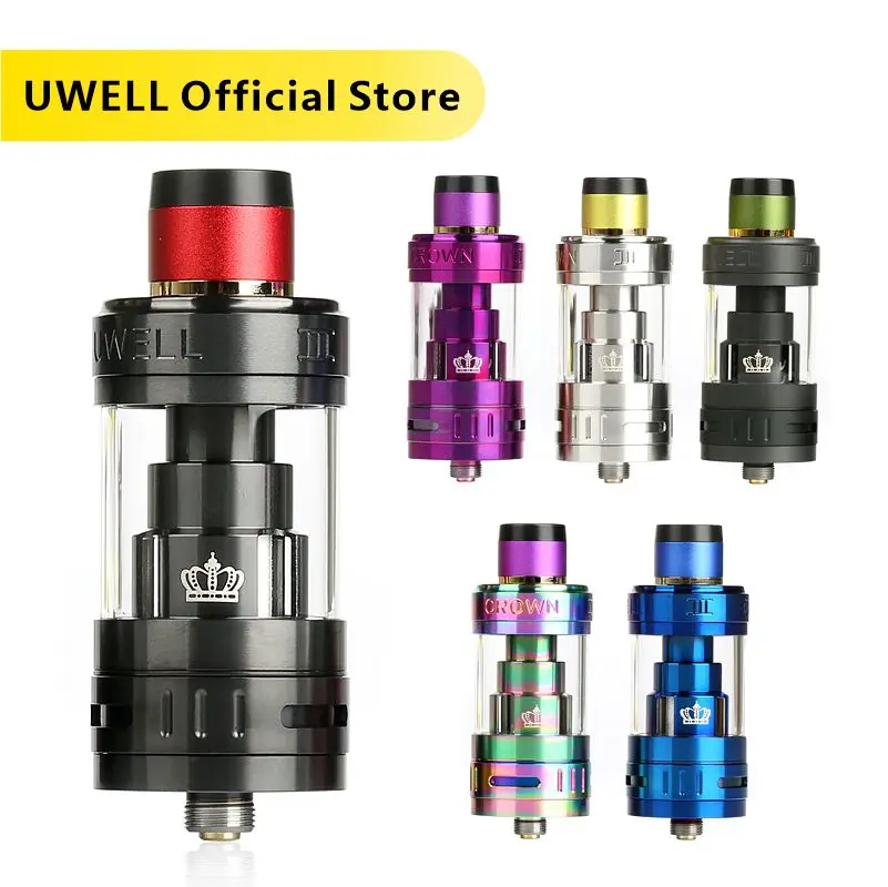 Атомайзер для электронной сигареты UWELL CROWN 3 емкость 5 мл резьба 510 бак Sub ohm |
