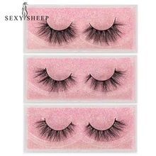 SEXYSHEEP Mink Lashes 3D Mink Eyelashes Cruelty free Lashes Handmade Reusable Natural Eyelashes Popular False Lashes Makeup