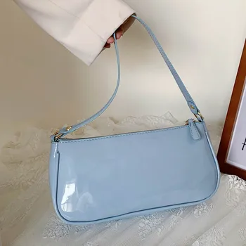 

Patent Leather Retro Totes Bags Women Trendy Vintage Purses Handbag Elegant Female Small Subaxillary Bags Fashion Shoulder Bags