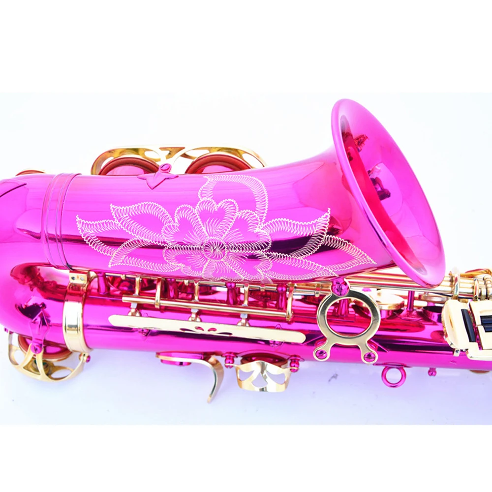 Электронный альт-саксофон 802 типа Бонда, розовое красное золото, саксофон, музыкальные инструменты, латунь, высокое качество, саксофон, подарок SAX07