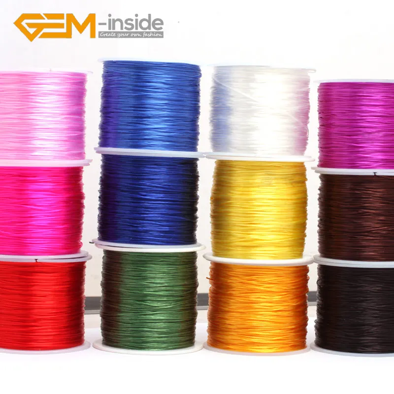 

Beading Cord Stretchy Elastic Crystal String Cord Thread 12 Colors For Jewelry Making Findings 60 Yards Wholesale DIY