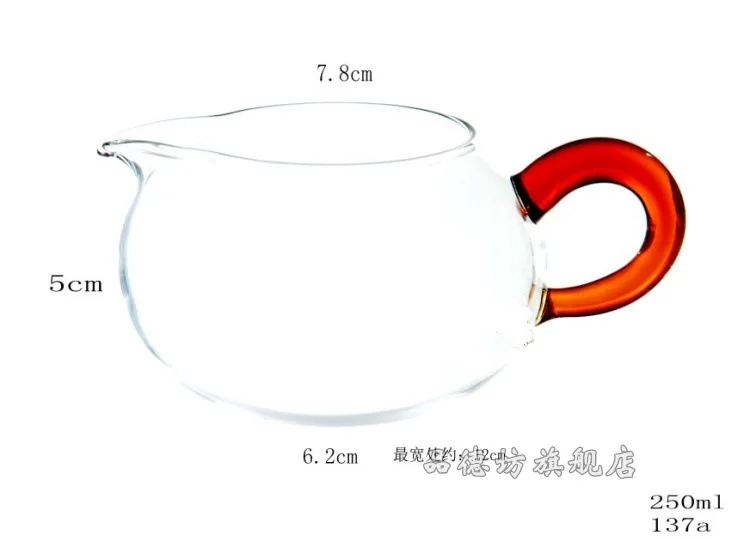 Production Heat-resistant Glass Tea Set Transparent Glass Tea Pitcher High-temperature Resistant Glass Apple Tea Pitcher