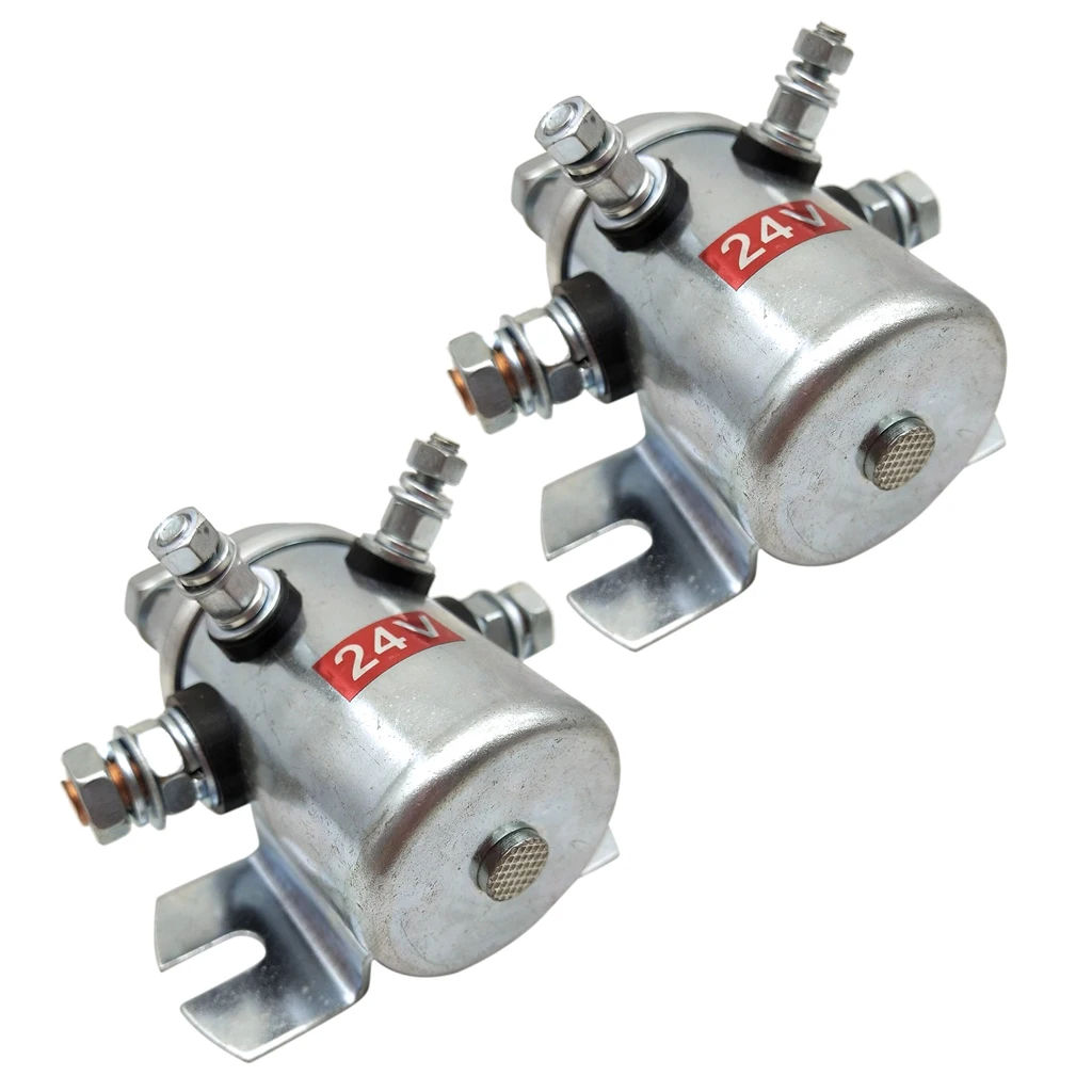 Qty2 High Current 12V Normally Open & Close Contactor Solenoid Relay for Winch