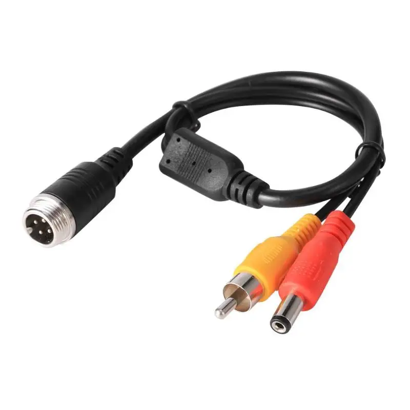 4 контактный Удлинительный кабель переходник с авиационной головкой на RCA Male DC