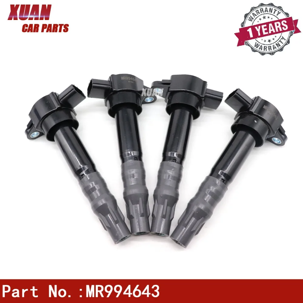 XUAN Высокая производительность катушки зажигания MR994643 MR994642 1788384 521813 для MITSUBISHI ECLIPSE GALANT OUTLANDER Lancer 2.4L 3.8L