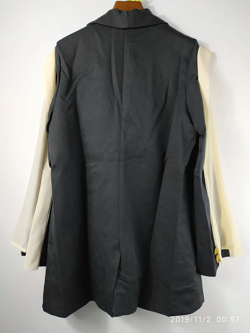 4XL контрастная стеганая Свободная куртка с длинным рукавом Новая Осенняя длинная куртка