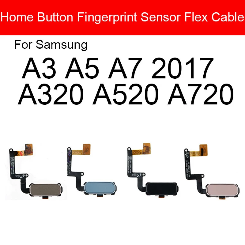 Гибкий кабель для датчика кнопки возврата Home Samsung Galaxy A3 A5 A7 2017 A320 A520 A720 меню замена