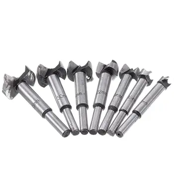 

7Pcs 12-35mm Hard alloy Hinge Hole Cutter Woodworking Boring Wood Hole Saw Cutter Tool