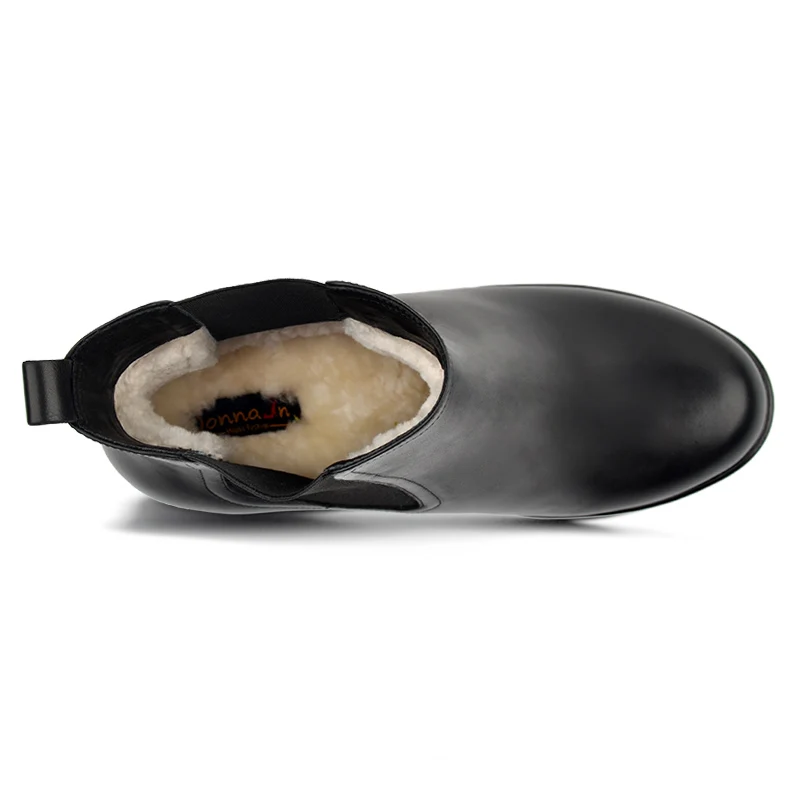 Ceny Donna in 2019 buty damskie zimowe oryginalne skórzane buty damskie platformy wysokie obcasy Chelsea botki moda kobiece botki