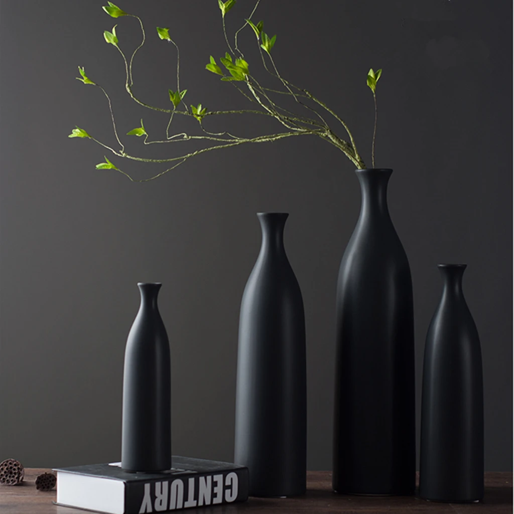 Vase à fleurs de style cocooning en céramique
