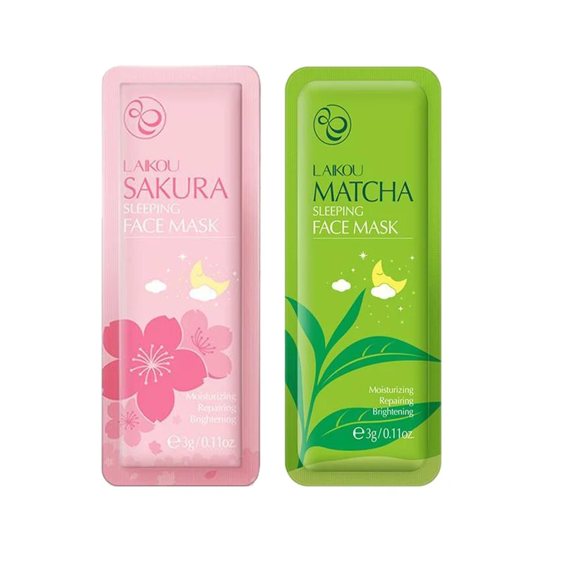 Маска для сна Sakura увлажняющая маска лица не моющаяся против акне Успокаивающая