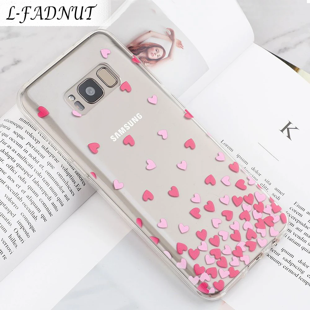 L FADNUT Прозрачный чехол для Samsung Galaxy A6 A7 A8 J4 J6 Plus 2018 милый силиконовый гелевый Мягкий