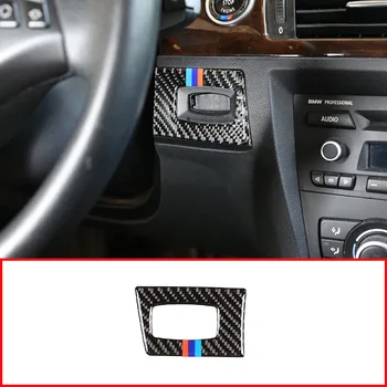 

RHD LHD For BMW E90 E92 3 Series 2005-2012 Carbon Fiber Car Key Hole Frame Trim Stickers Right Hand Drive and Left Hand Drive