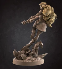 

75mm 100mm Resin Model Figure Female Arch Hunter Unpainted No Color RW-258