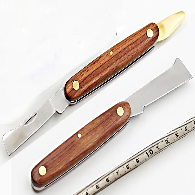 Один открытый и два открытых прививки нож японские ножи острое лезвие высокоуглеродистого мяса Santoku складной нож