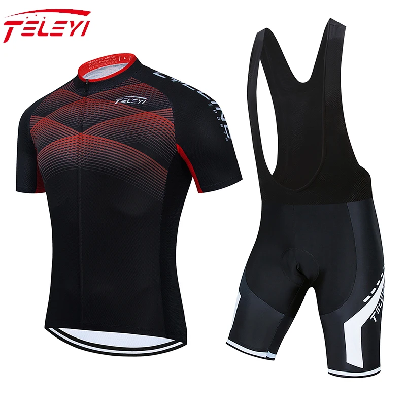 Комплект одежды для велоспорта TELEYI Ropa Ciclismo трикотажные шорты с гелевыми подушечками комплекты горного
