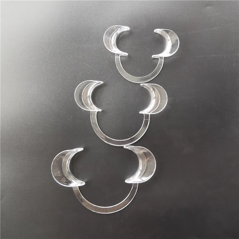 Free shipping Teeth Whitenng Mouth Opener M Size Plastic Tooth Whitening Cheek Retractor C Type Dental 5